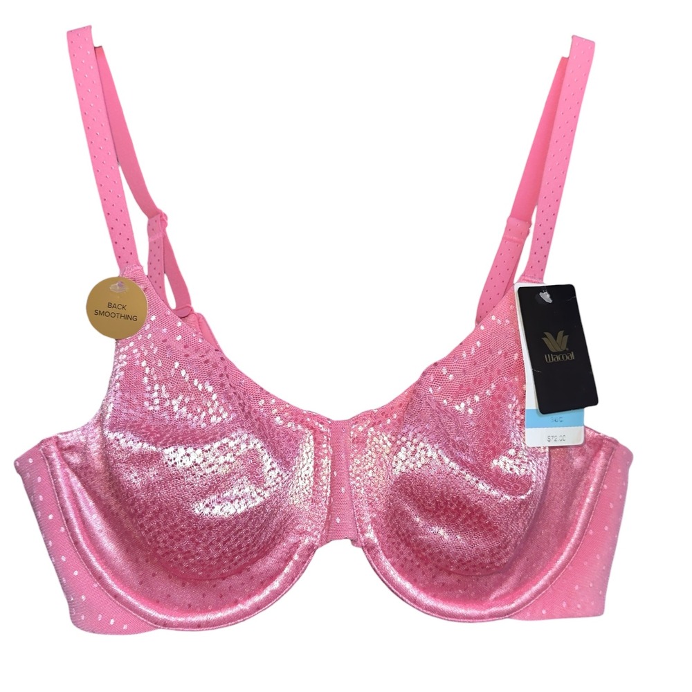 Wacoal 36C‎ Pink Back Smoothing Underwire Bra NWT